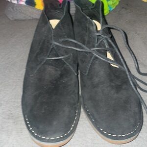 Hush Puppies Cyra Catelyn Chukka Ankle Boot Black Suede Leather  Women’s Size9.5